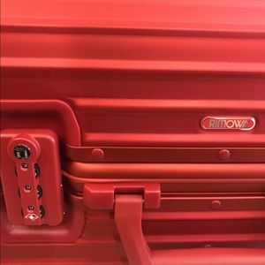 Supreme X Rimowa Topas multi wheel suit case.